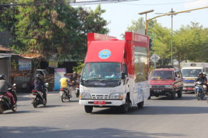 Diseminasi Informasi P4GN menggunakan Mobil Sosialisasi keliling anti narkoba