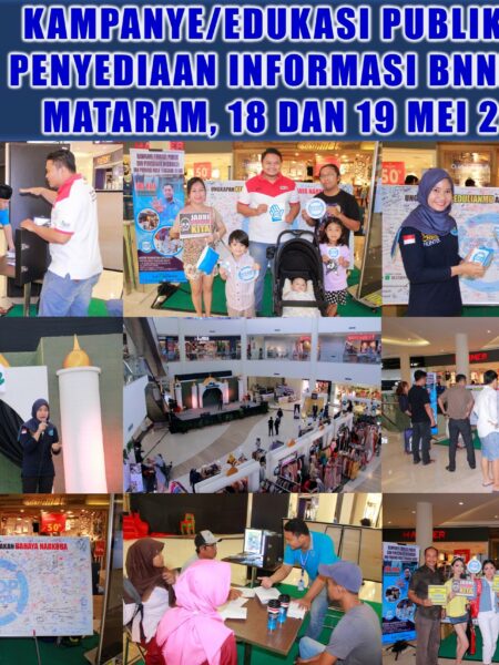 Kampanye Edukasi Publik BNN Provinsi NTB di lombok Epicentrum Mall 18 dan 19 Mei 2019
