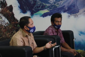 Eratkan Tali Silaturahmi, Kaling Karang Bagu Sambangi Kantor BNNP NTB