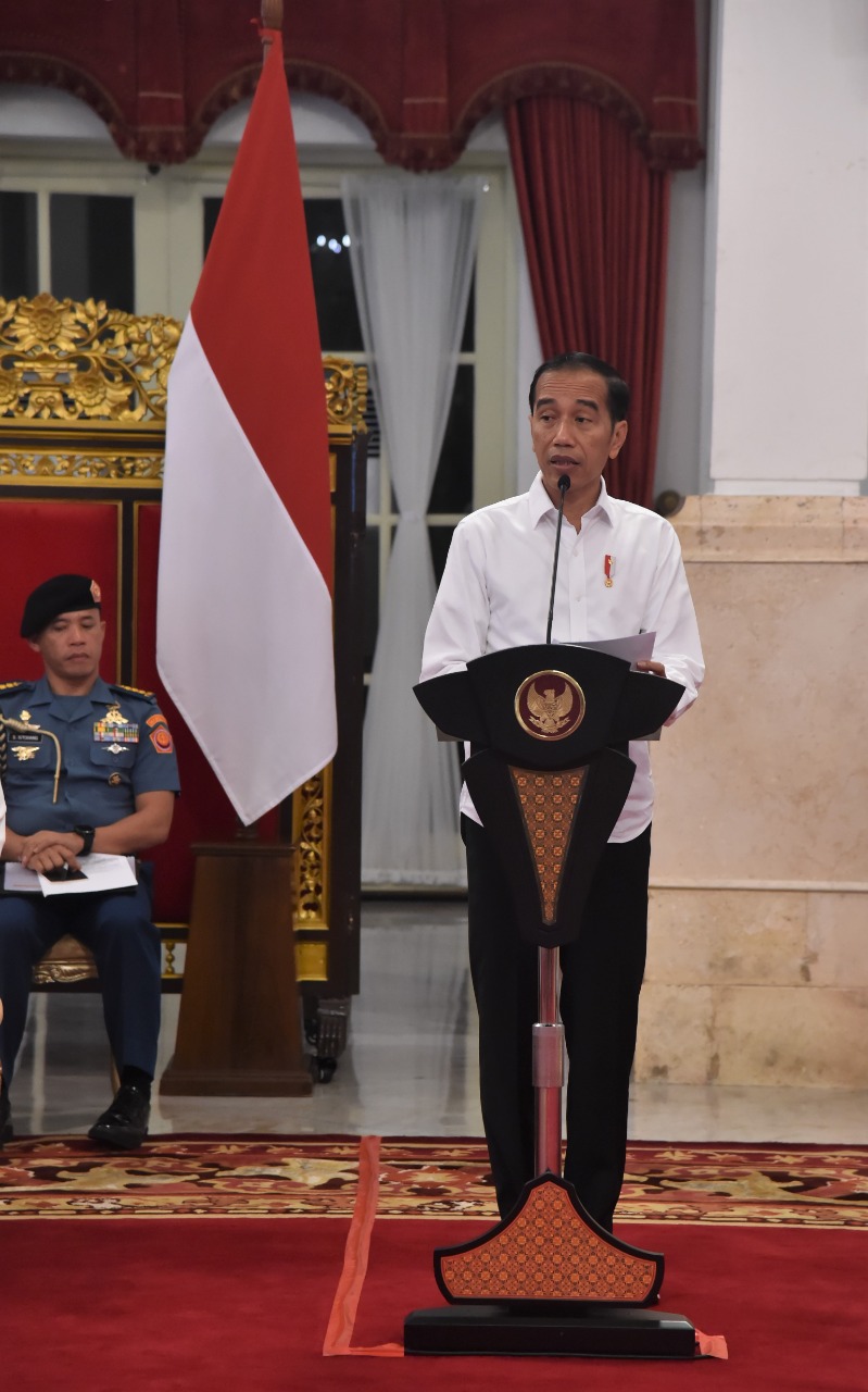 Apresiasi Presiden Jokowi untuk para Menteri di Sidang Kabinet Paripurna