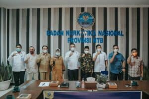 PAGUYUBAN KELUARGA RUKUN BIMA DI LOMBOK DAN MAJELIS ADAT SASAK KUNJUNGI KANTOR BNNP NTB