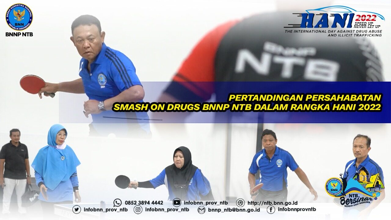 PERTANDINGAN PERSAHABATAN SMASH ON DRUGS HANI 2022 PERTANDINGAN PERSAHABATAN SMASH ON DRUGS DALAM RANGKA HANI 2022