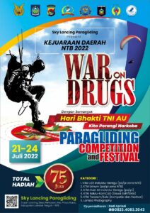 Event Kejurda Paralayang NTB War On Drugs tahun 2022 Event Kejurda Paralayang NTB War On Drugs tahun 2022