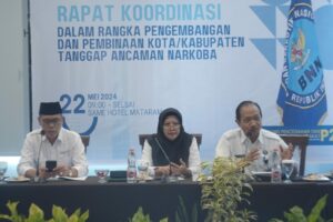 SINERGI PEMANGKU KEPENTINGAN NTB PERKUAT KEBIJAKAN KOTA/KABUPATEN TANGGAP ANCAMAN NARKOBA 2024