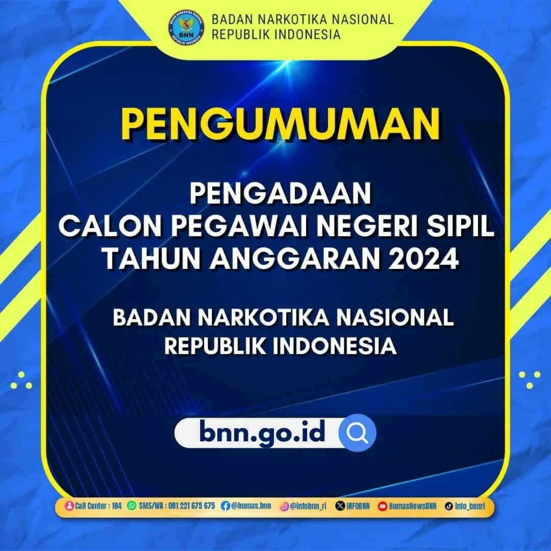 PENGUMUMAN CPNS BNN TA. 2024 Konsep Otomatis