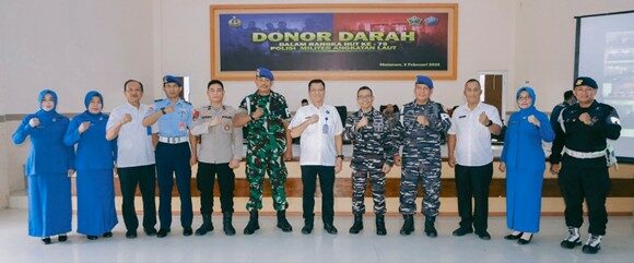 Kepala BNNP NTB Kunjungi Pangkalan TNI-AL dan Berpartisipasi dalam Donor Darah